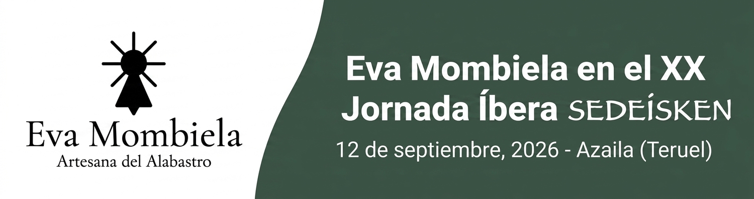 Image Eva Mombiela will bring alabaster crafts to the XX Iberian Sedeisken Conference in Azaila